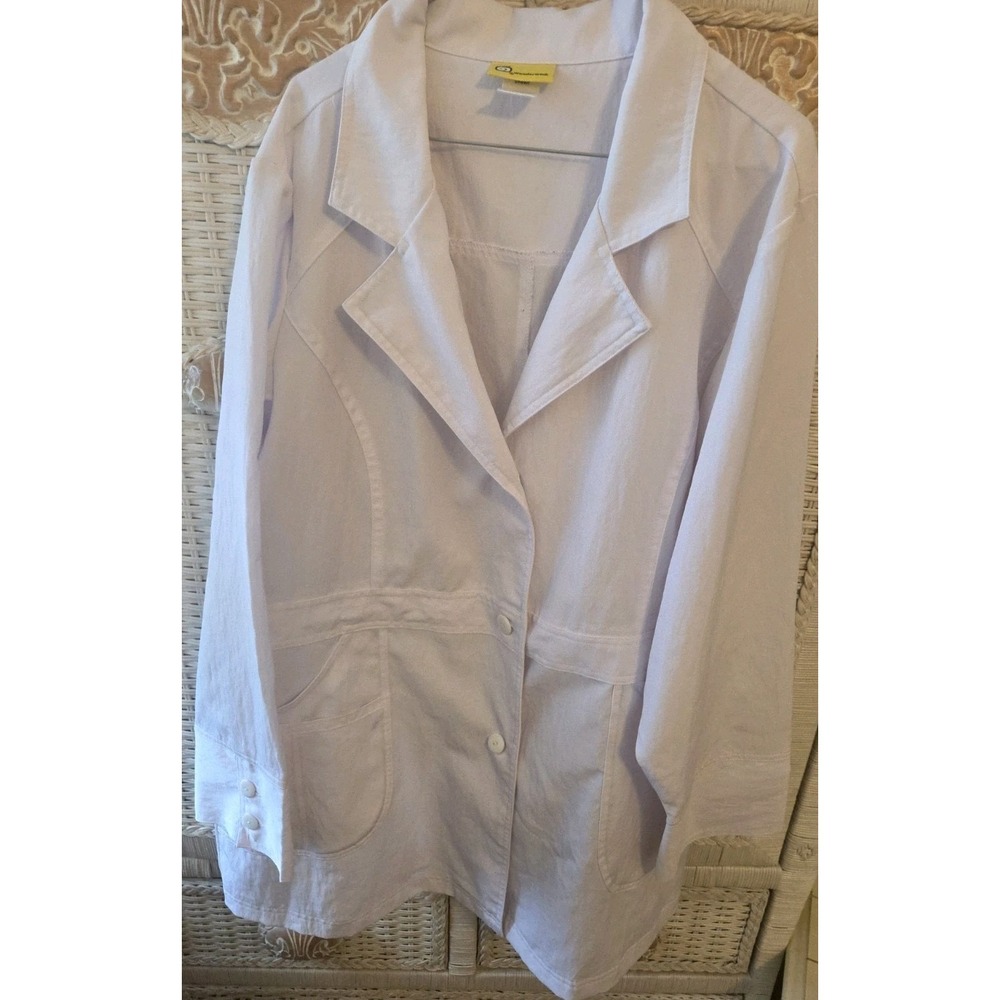 WonderWink Women's Wonder LAB COAT White Reg X-Large Uniform Medical